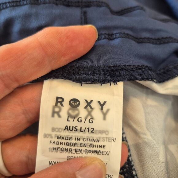 Roxy Women's White & Navy Floral Poly/Spandex Oceanside Endless Summer Boardshor - Picture 14 of 14